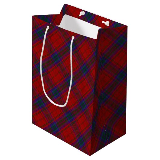 Traditionele MacDougall Vestiarium Plaid Medium Cadeauzakje (Voorkant Gekanteld)