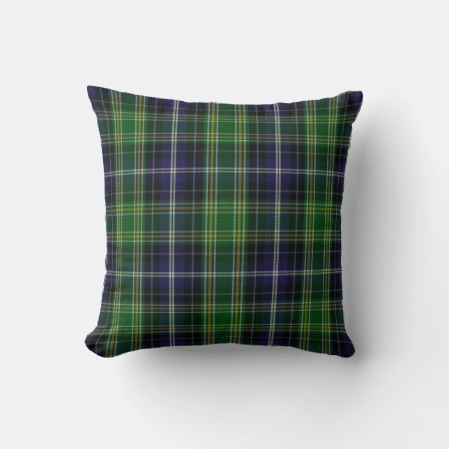 Traditionele MacKellar Clan Tartan Plaid Kussen (Voorkant)