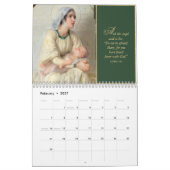 Traditionele Madonna en kind kerstcadeau Kalender (Feb 2027)