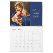 Traditionele Madonna en kind kerstcadeau Kalender (Jan 2027)