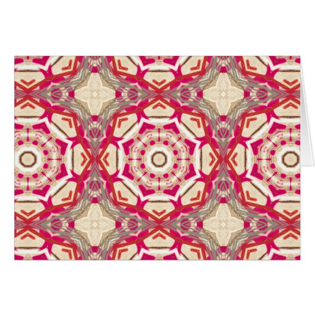 Traditionele  magenta Red Interlocking Rings (Voorkant Horizontaal)