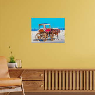 Traditionele Maltese paardenkoets (Karozzin) in V Poster