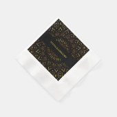 Traditionele mandala art deco elegante luxe goud servet (Hoek)