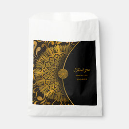 Traditionele mandala klassieke elegante luxe bruil bedankzakje