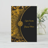 Traditionele mandala klassieke elegante luxe bruil kaart (Staand voorkant)