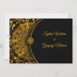 Traditionele mandala klassieke elegante luxe bruil kaart