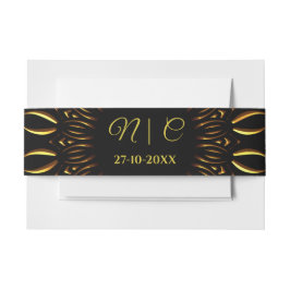 Traditionele mandala klassieke elegante luxe bruil uitnodigingen wikkel