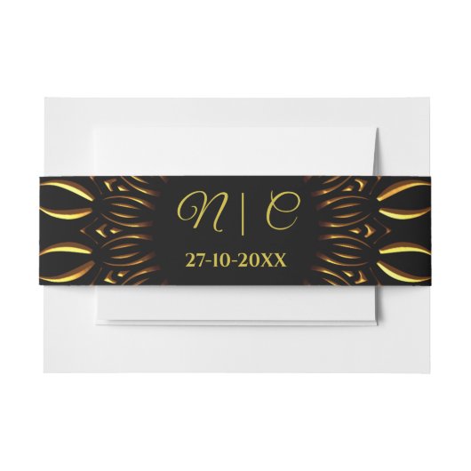 Traditionele mandala klassieke elegante luxe bruil uitnodigingen wikkel (Voorkant Voorbeeld)