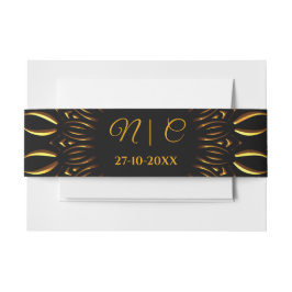 Traditionele mandala klassieke elegante luxe bruil uitnodigingen wikkel