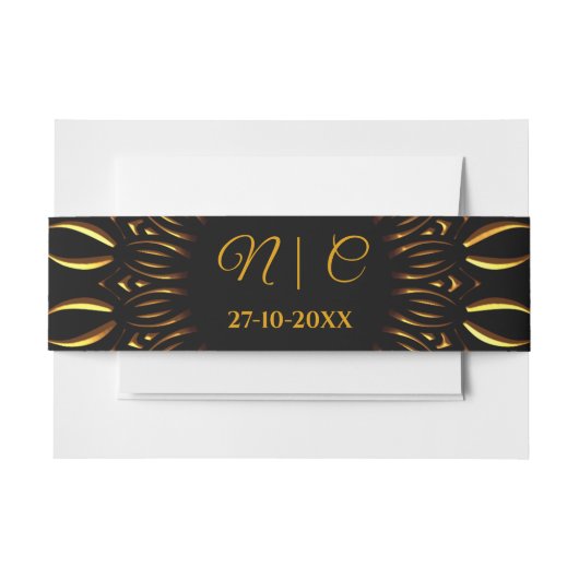 Traditionele mandala klassieke elegante luxe bruil uitnodigingen wikkel (Voorkant Voorbeeld)