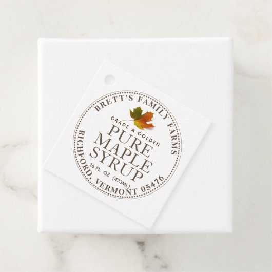 Traditionele mansiroop Label Kraft of White (In situ)