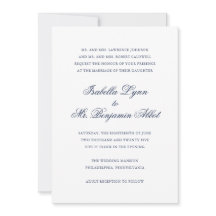 Traditionele marineblauw formele elegante bruiloft