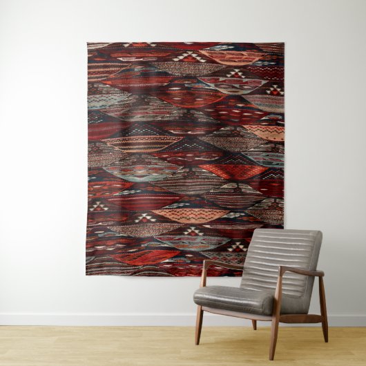 traditionele Marokkaanse Berberkunst Wandkleed (In situ)