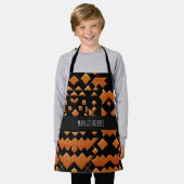 Traditionele Marokkaanse Textuur Wiskunde Geometri Schort (Gedragen)