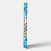Traditionele Marokkaanse turquoise Blue, white, za Case-Mate iPhone Case (Achterkant / Rechts)