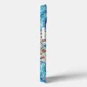 Traditionele Marokkaanse turquoise Blue, white, za Case-Mate iPhone Case (Achterkant / Rechts)