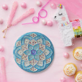 Traditionele Marokkaanse turquoise Blue, white, za Papieren Bordje (Feest)