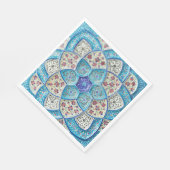 Traditionele Marokkaanse turquoise Blue, white, za Servet (Hoek)