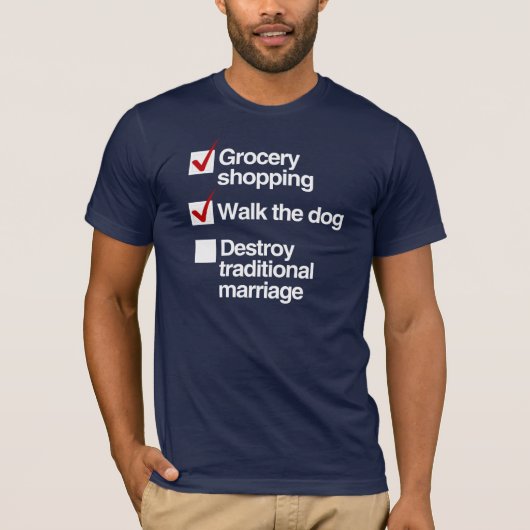 TRADITIONELE MARRIAGE DESTROY -.png T-shirt (Voorkant)