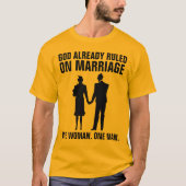 TRADITIONELE MARRIAGE, GOD REEDS GEREGELD T-Shirts (Voorkant)
