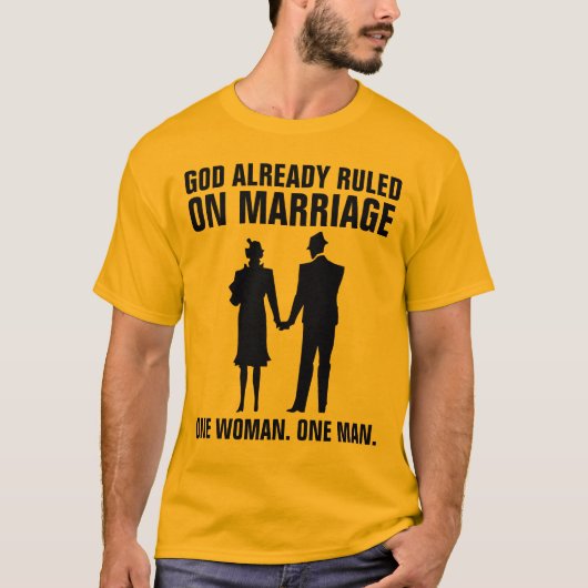 TRADITIONELE MARRIAGE, GOD REEDS GEREGELD T-Shirts (Voorkant)