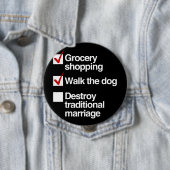 TRADITIONELE MARRIAGE VERNIETIGEN RONDE BUTTON 4,0 CM (In situ)