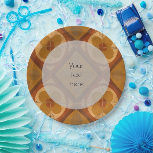 Traditionele mediterrane keramische tapijten voor  papieren bordje (Feest)