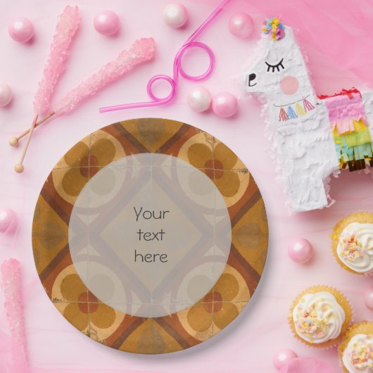 Traditionele mediterrane keramische tapijten voor  papieren bordje (Feest)