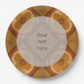 Traditionele mediterrane keramische tapijten voor  papieren bordje (Voorkant)