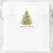 Traditionele Merry Christmas Tree Merry Stickers (Tas)