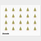 Traditionele Merry Christmas Tree Merry Stickers (Vel)
