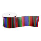 Traditionele Mexicaanse Blanket Fiesta Stripes Ser Satijnen Lint (Spoel)