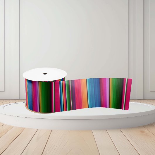 Traditionele Mexicaanse Blanket Fiesta Stripes Ser Satijnen Lint