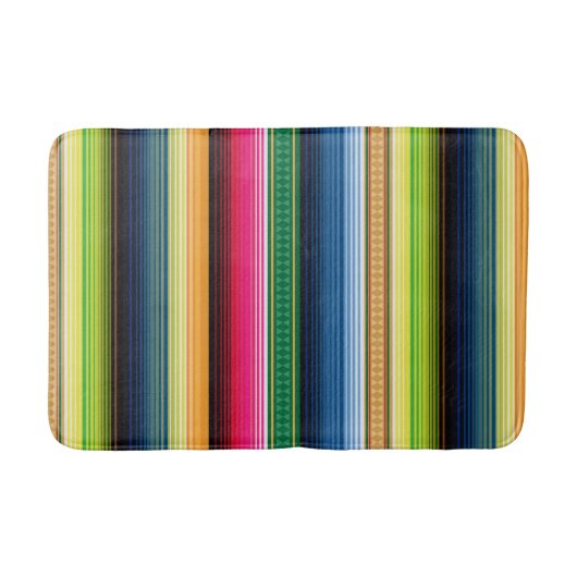 Traditionele Mexicaanse Blanket Serape Badmat (Voorkant)