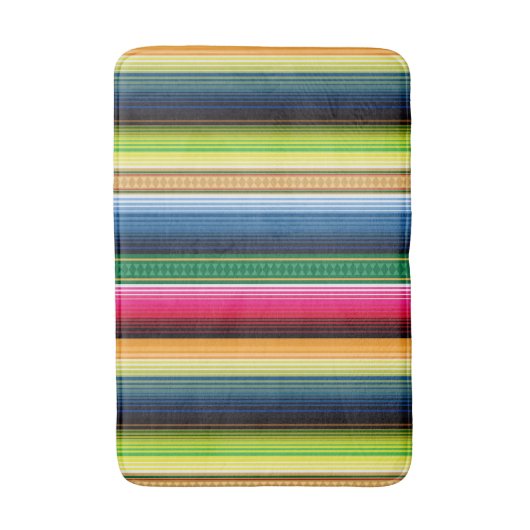 Traditionele Mexicaanse Blanket Serape Badmat (Voorkant Verticaal)