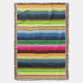 Traditionele Mexicaanse Blanket Serape Deken (Voorkant Verticaal)