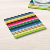 Traditionele Mexicaanse Blanket Serape Kartonnen Onderzetters (Schuin)