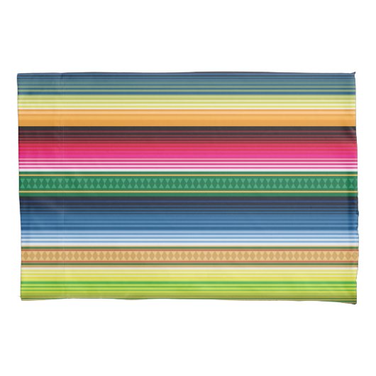 Traditionele Mexicaanse Blanket Serape Kussensloop (Voorkant)