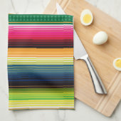Traditionele Mexicaanse Blanket Serape Theedoek (Quarter Fold)