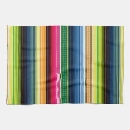 Traditionele Mexicaanse Blanket Serape Theedoek (Horizontaal)