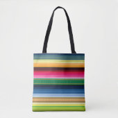 Traditionele Mexicaanse Blanket Serape Tote Bag (Voorkant)