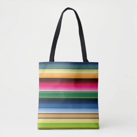 Traditionele Mexicaanse Blanket Serape Tote Bag (Voorkant)