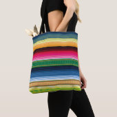Traditionele Mexicaanse Blanket Serape Tote Bag (Dichtbij)