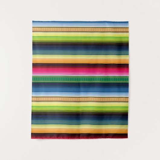 Traditionele Mexicaanse Blanket Serape Wandkleed (Voorkant)