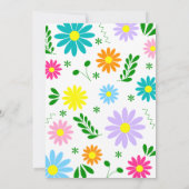 Traditionele Mexicaanse Borduurwerk Fiesta Uitnodi Kaart (Achterkant)