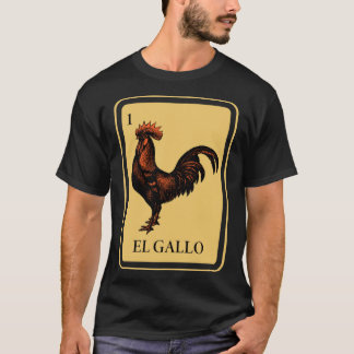 Traditionele Mexicaanse El Gallo-loterij Bingo T-shirt