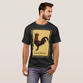 Traditionele Mexicaanse El Gallo-loterij Bingo T-shirt (Voorkant volledig)