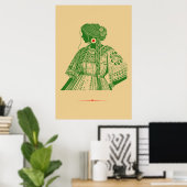 Traditionele Mexicaanse kledij Poster (Thuiskantoor)