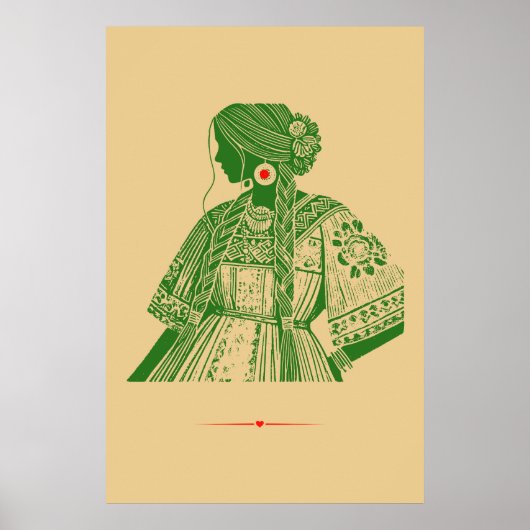 Traditionele Mexicaanse kledij Poster (Voorkant)