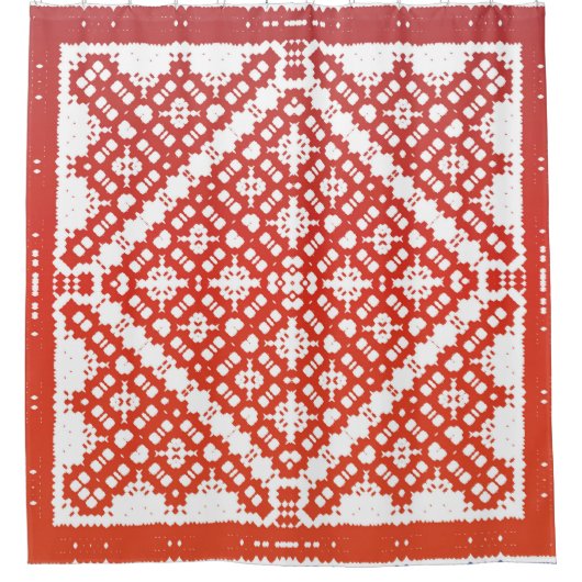 Traditionele  mexicaanse talavera. Modern ontwerp Douchegordijn (Voorkant)